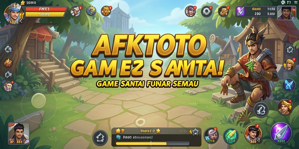 Menampilkan gameplay menyenangkan dari AFKTOTO dengan banyak warna.
