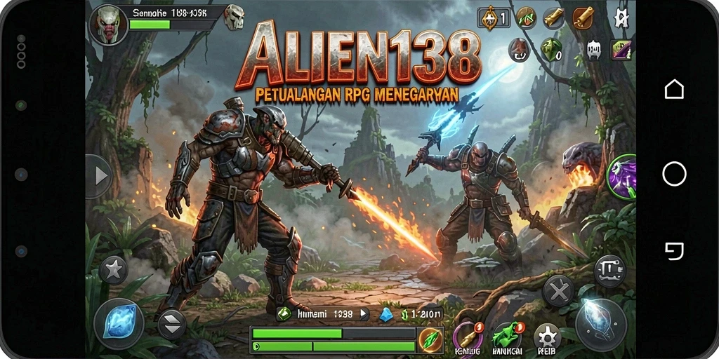 Tampilan gameplay epik di ALIEN138 dengan pertarungan seru.