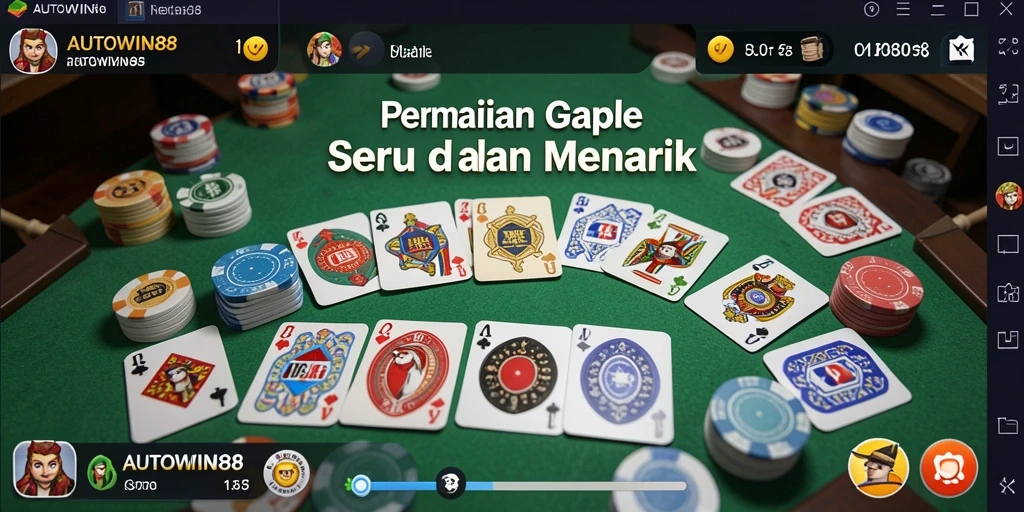 Penggambaran gameplay Gaple yang menarik di AUTOWIN88.
