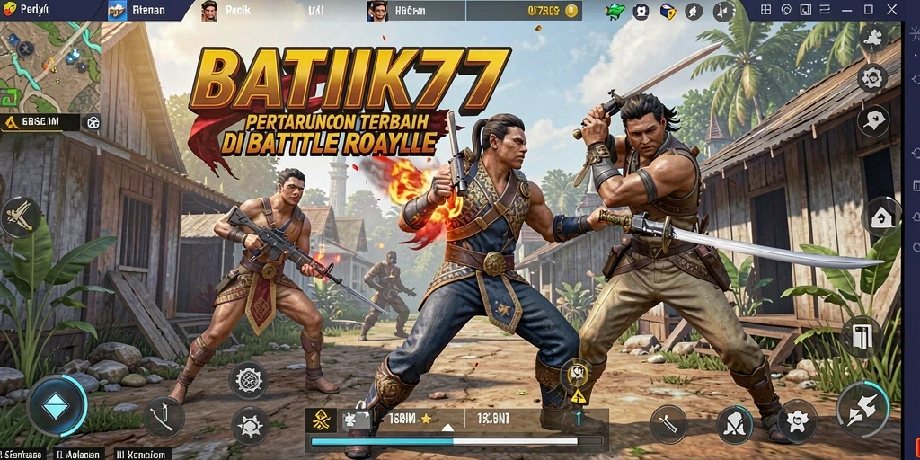 Gameplay BATIK77 yang intens dan seru dalam pertempuran Battle Royale.