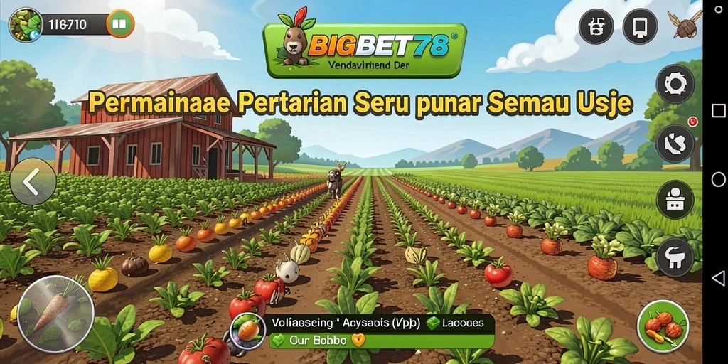 Screenshot menunjukkan gameplay menarik dari BIGBET78 dalam bertani.
