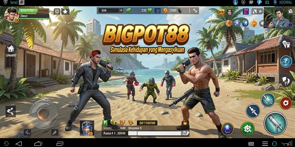 Tampilan gameplay mendetail dari BIGPOT88 dalam aksi.