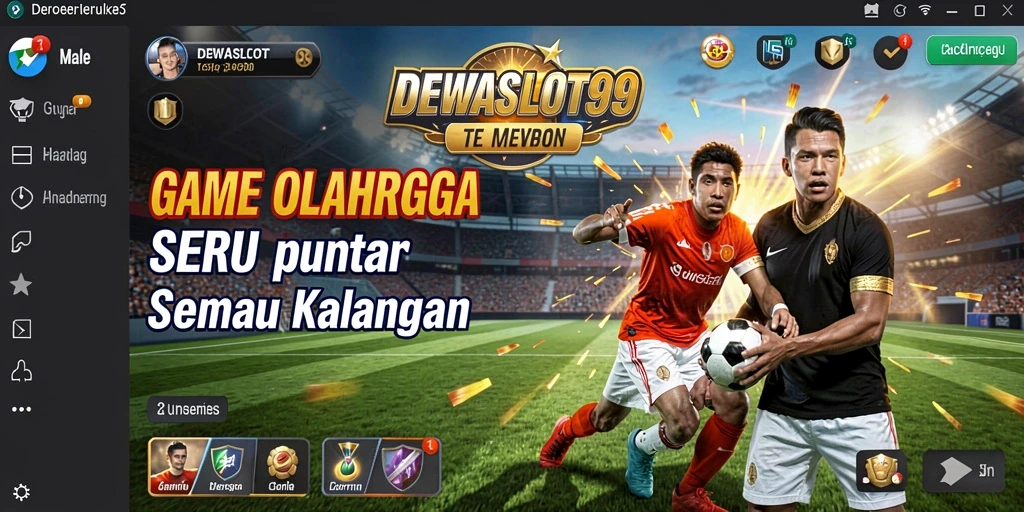 Tampilan gameplay seru dengan berbagai mode olahraga di DEWASLOT99.