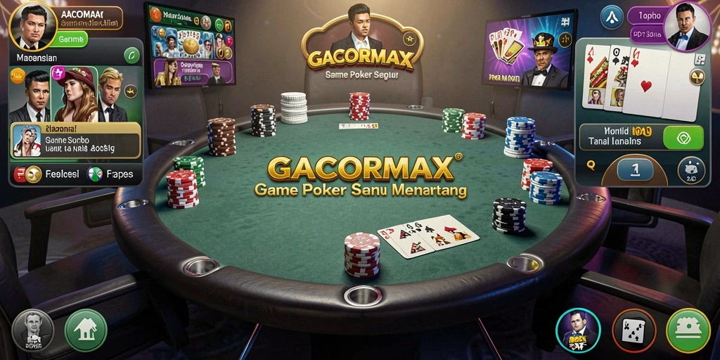 Tampilan gameplay GACORMAX yang seru dan interaktif di dunia Poker.
