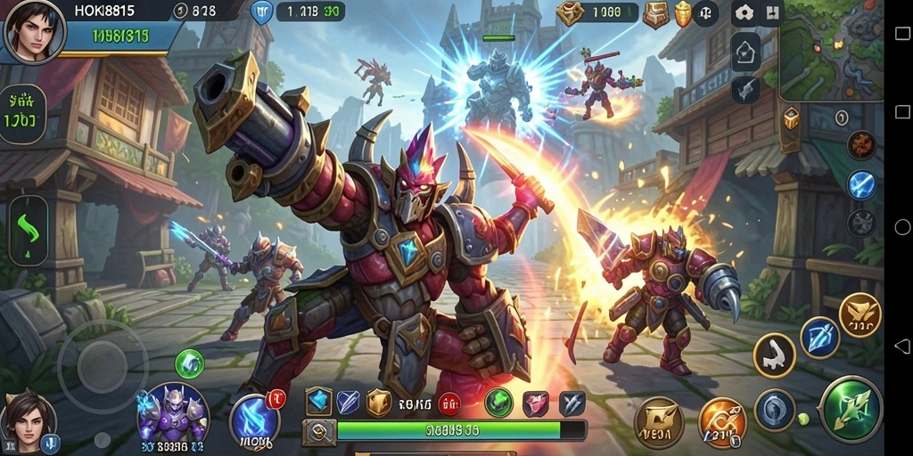 Tampilan gameplay menegangkan HOKI8815 dalam aksi strategi.
