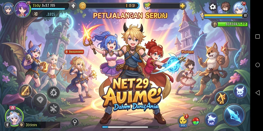 Menampilkan aksi seru dan karakter anime yang menggemaskan dalam NET29.