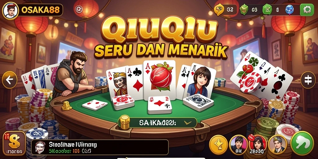 Tampilan gameplay QiuQiu yang seru di OSAKA88.