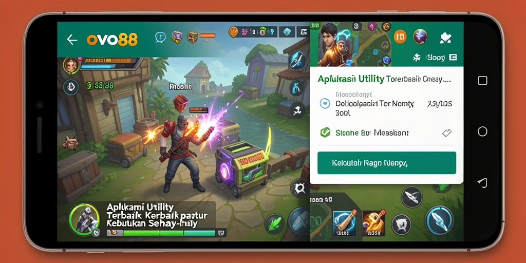 Screenshot utama OVO88 menampilkan antarmuka yang bersih dan intuitif dari aplikasi Utility.