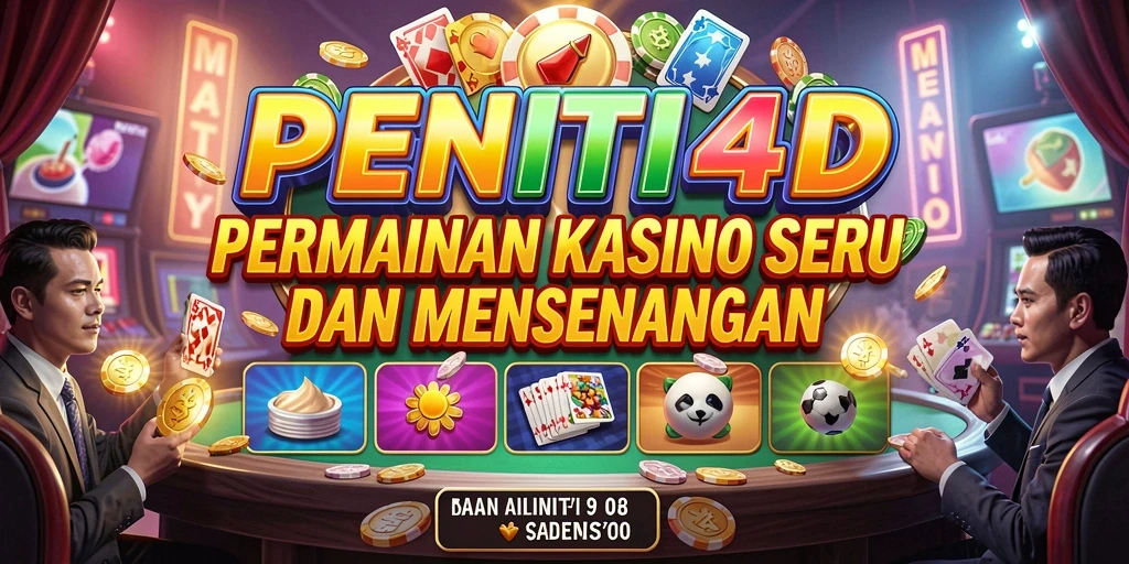 Tampilan gameplay seru di PENITI4D dengan berbagai pilihan permainan Kasino.