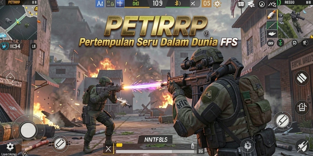 Tampilan gameplay seru dari <strong>PETIRRP</strong> yang menampilkan pertempuran intens.