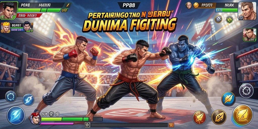 Tampilan gameplay PP88 yang mendebarkan dalam pertarungan Fighting.