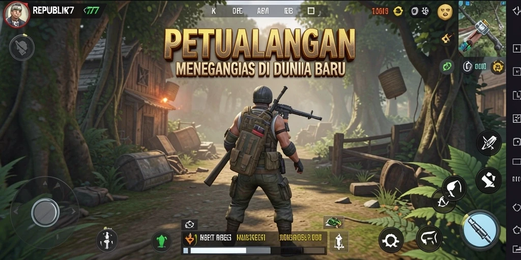 Tangkapan layar REPUBLIK77 menampilkan gameplay yang seru dan menantang.