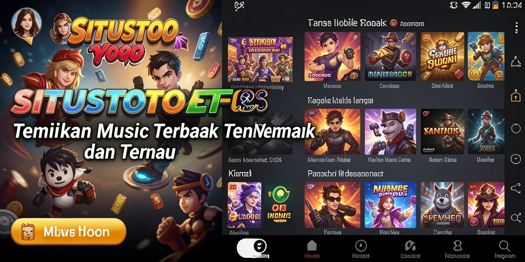 Screenshot utama SITUSTOTO menampilkan pengguna menikmati fitur karaoke dengan lirik.