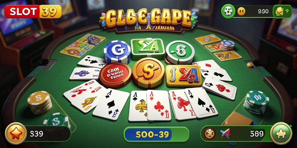Tangkapan layar utama SLOT39 menampilkan gameplay Gaple yang seru.