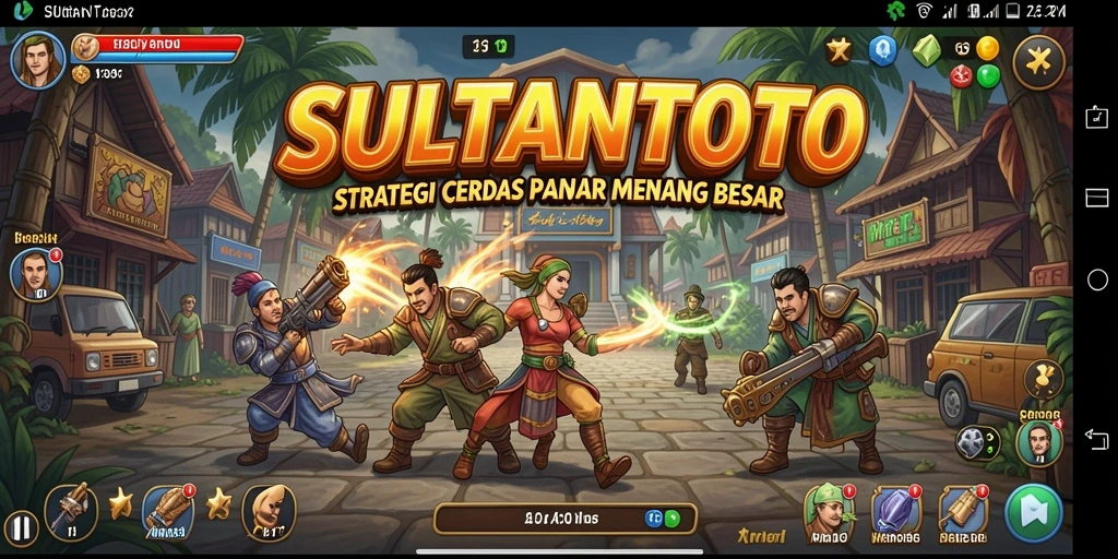 Tampilan gameplay SULTANTOTO yang penuh strategi dan tantangan.
