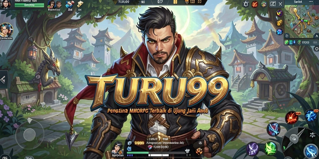 Screenshot gameplay TURU99 menunjukkan petualangan mendebarkan dalam dunia MMORPG.
