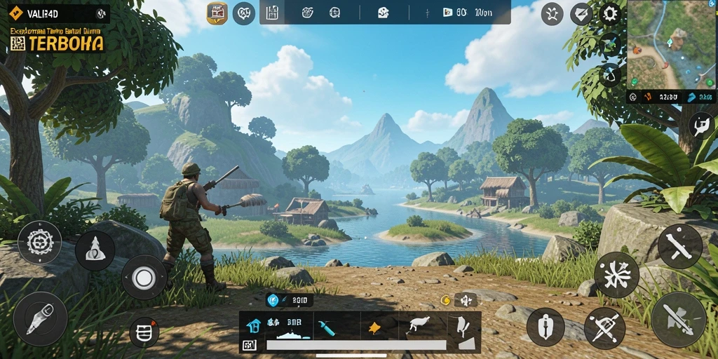 Tampilan gameplay VALIR4D yang menakjubkan di dunia terbuka.