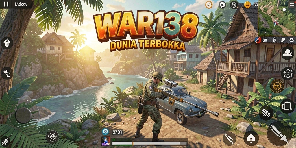 Tampilan utama gameplay Open World di WAR138 yang epik.